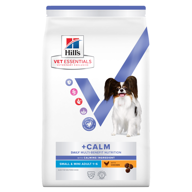 Fóður Vet Essentials Canine Adult Calm small/mini 7 kg.